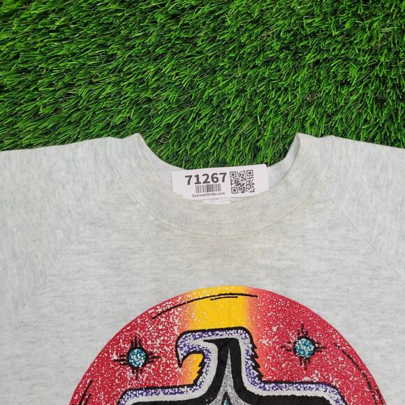 Vintage Native-American Sweatshirt Womens L 20x23 Texas USA - Picture 15 of 16